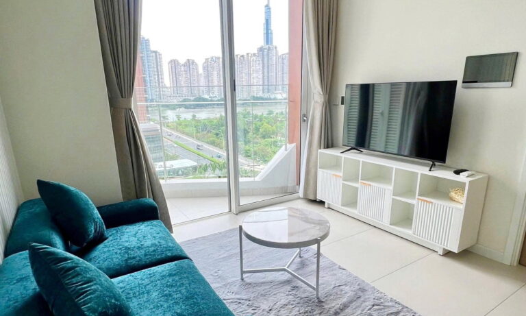 Căn hộ cho thuê Thủ Thiêm Zeit 1 phòng ngủ lầu cao nội thất đẹp view sông