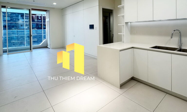 Cho thuê căn hộ Thủ Thiêm Zeit 2 phòng ngủ nhà trống tầng cao view sông