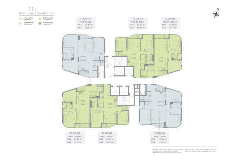 Mặt bằng căn hộ Zeit River Thủ Thiêm – Tối ưu không gian sống